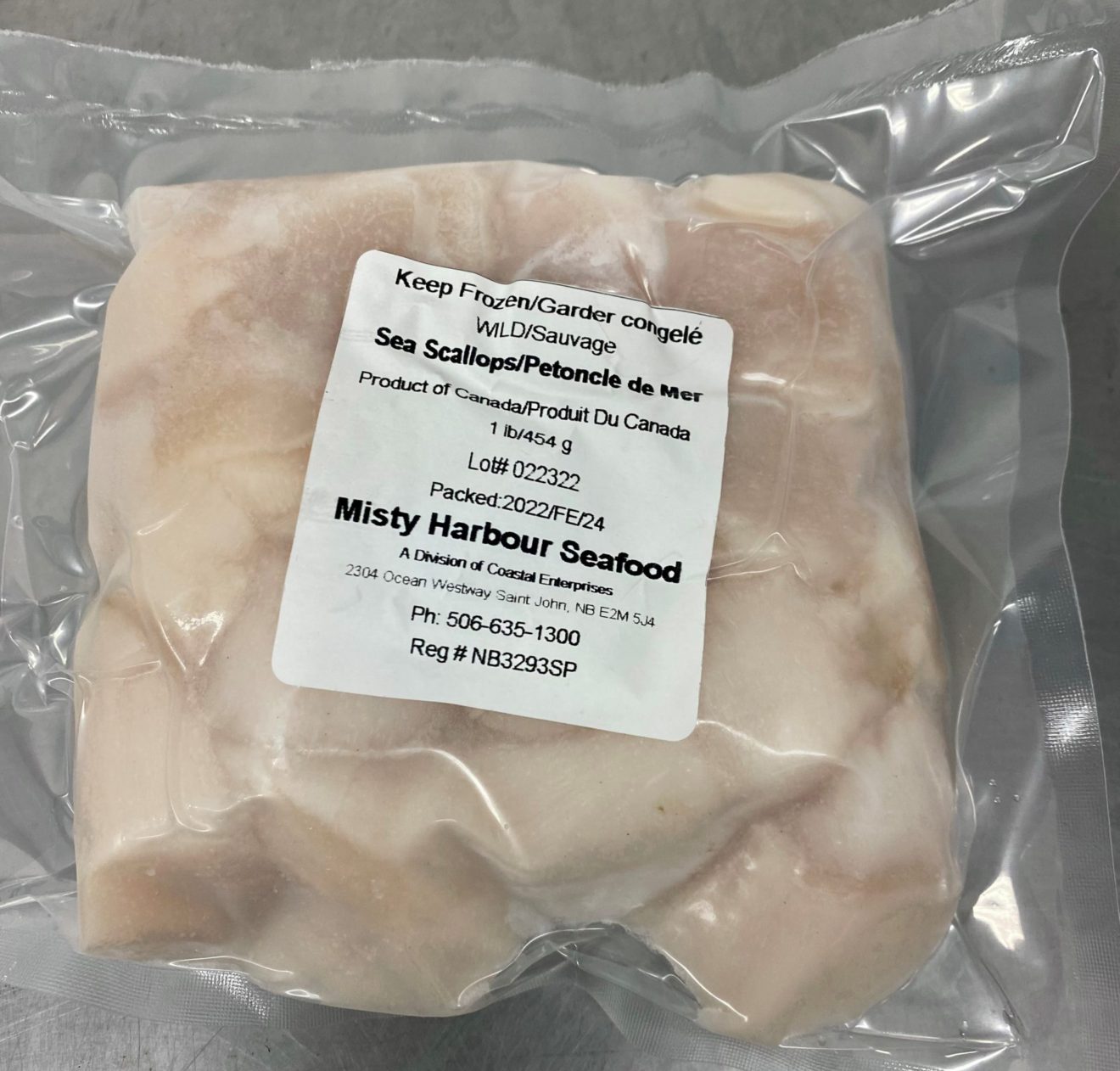 Frozen Scallops Misty Harbour Seafood